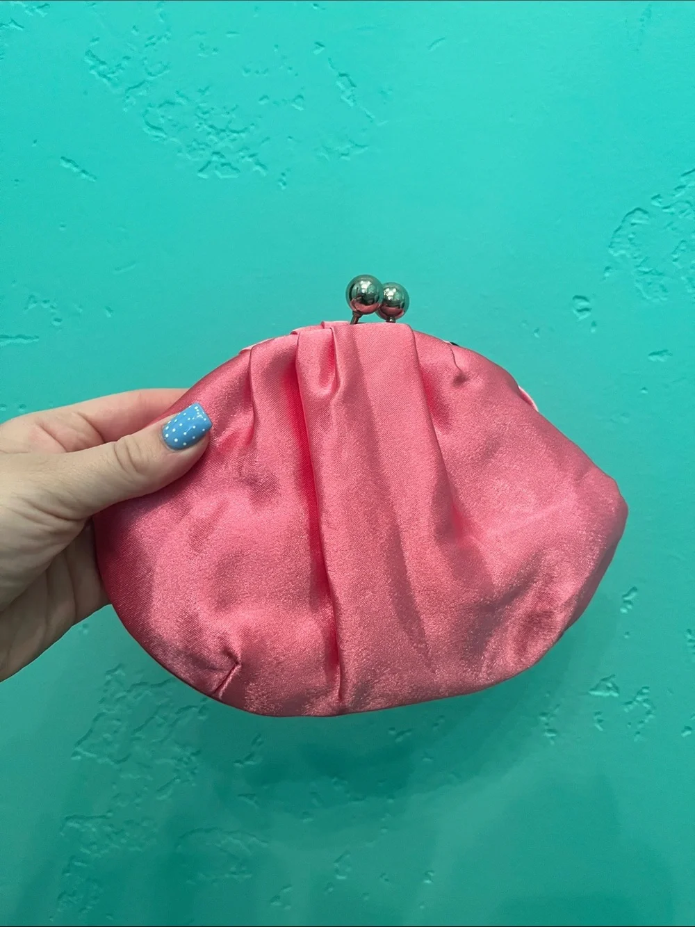 Y2K Bijoux Terner Pink Jeweled Evening Clutch Purse